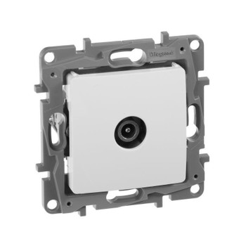 Механизм розетки ТВ оконечный Etika белый IP20 Legrand