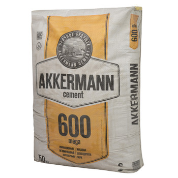 Цемент ЦЕМ I 52,5Н (ПЦ-600 Д0) AKKERMANN mega 50 кг