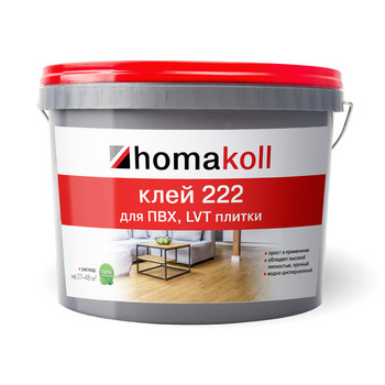 Клей Homakoll 222, 6,0кг для ПВХ и LVT плитки