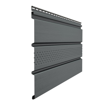 Изображение товара Софит ПВХ Docke Premium 305х3000 мм с центральной перфорацией графит