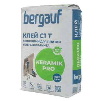 Клей для плитки Bergauf Keramik Pro С1Т, 25 кг