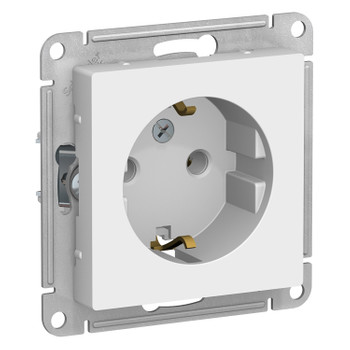 Механизм розетки с заземлением AtlasDesign белый IP20 Systeme Electric