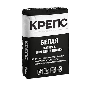 Затирка Крепс белая 20 кг