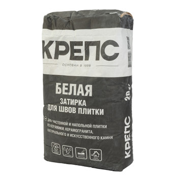 Затирка Крепс белая 20 кг