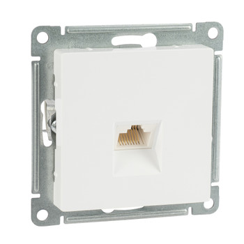 Механизм розетки компьютерной RJ45 5E AtlasDesign белый IP20 Systeme Electric