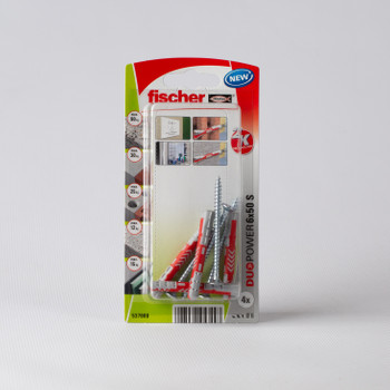 Дюбель Fischer Duopower S K NV с шурупом 6х50 мм 4 шт/уп