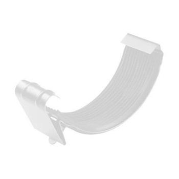 Соединитель желоба 125 мм (RAL 9003-1мм) белый