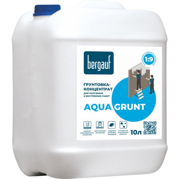 Грунтовка-концентрат Bergauf Aqua Grunt, 10 л