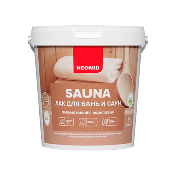 Лак для бань и саун Neomid sauna 1 л