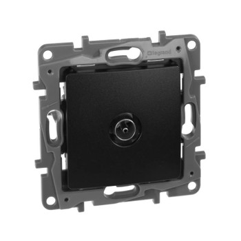 Механизм розетки ТВ оконечный Etika антрацит IP20 Legrand