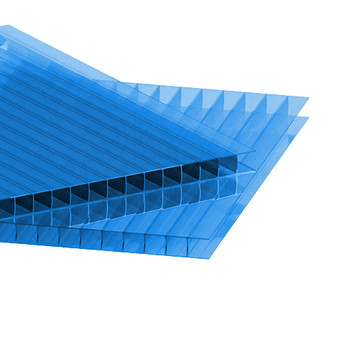 Сотовый поликарбонат 4 мм 2,1х6 м синий