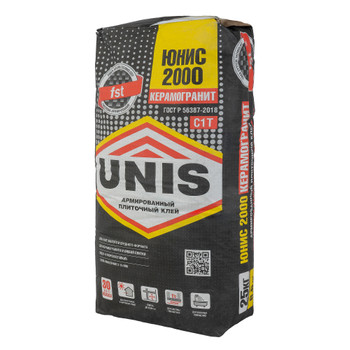 Клей для плитки Unis 2000 С1, 25 кг