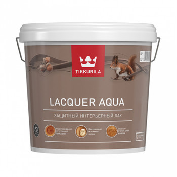 Лак интерьерный Tikkurila Lacquer Aqua полуглянцевый база С 2,7 л