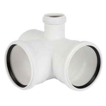 Крестовина канализационная двухплоскостная левая 110х110х50мм 87° малошумная RTP Elite