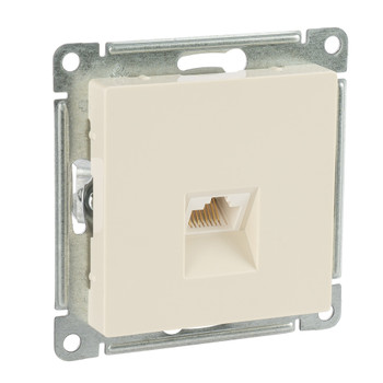 Изображение товара Механизм розетки RJ45 AtlasDesign Systeme Electric бежевый IP20 для сети