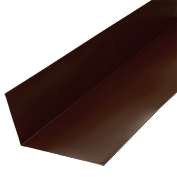 Планка примыкания верхняя 250х147х2000 0,45 мм коричневый шоколад