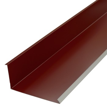 Планка примыкания нижняя Металл Профиль 250х122х2000 мм 0,45 мм красное вино