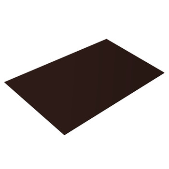 Лист плоский 1,25х2 м 0,45 мм коричневый шоколад