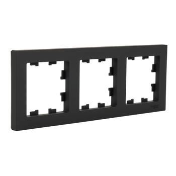 Рамка трехместная AtlasDesign карбон IP20 Systeme Electric
