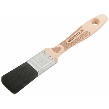Кисть флейцевая 30 мм, черная смешанная щетина, деревянная ручка