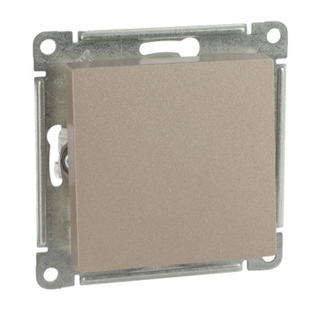 Механизм переключателя проходного одноклавишный AtlasDesign шампань IP20 Systeme Electric