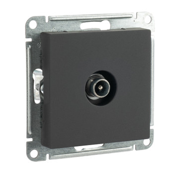Механизм розетки ТВ оконечной AtlasDesign карбон IP20 Systeme Electric