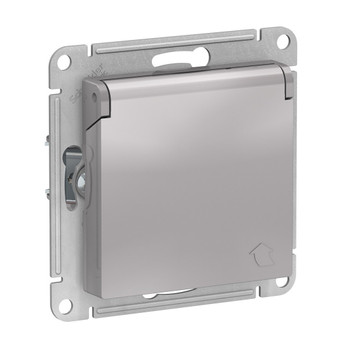Изображение товара Механизм розетки с заземлением со шторками и крышкой AtlasDesign Systeme Electric