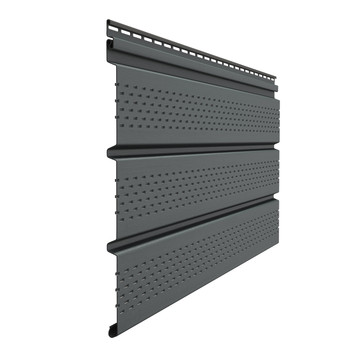 Изображение товара Софит ПВХ Docke Premium Т4 перфорированный графит 305х3000 мм