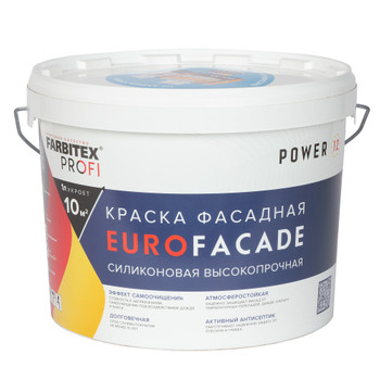 Краска фасадная FARBITEX PROFI EuroFacade белая база А 8 л