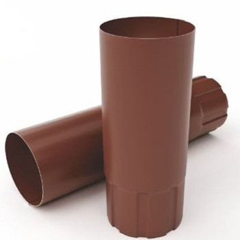 Труба соединительная шоколад RAL 8017 OSNO 125х90х1000 мм
