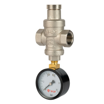 Редуктор давления поршневой с манометром HLV