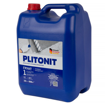 Грунтовка-концентрат Plitonit Грунт 1 PROFI универсальная 10 л