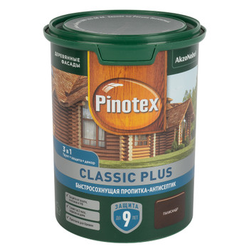 Декоративно-защитное средство для дерева 3в1 Pinotex Classic Plus палисандр полуматовое 0,9л