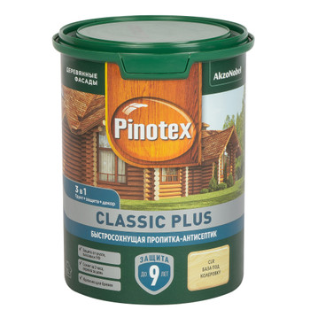 Декоративно-защитное средство для дерева Pinotex Classic Plus 3 в 1 CLR (база под колеровку) 0,9 л