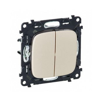 Механизм выключателя 2-клавишный Legrand Valena Allure, слоновая кость