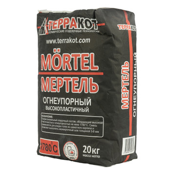 Смесь кладочная огнеупорная Терракот Мертель, 20 кг
