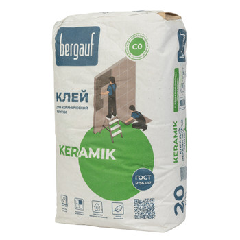 Клей для плитки Bergauf Keramik  С0, 20 кг