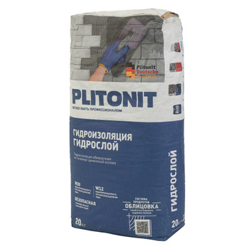 Гидроизоляция цементная Plitonit ГидроСлой 20 кг