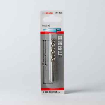 Сверло по металлу 4,0мм, BOSCH