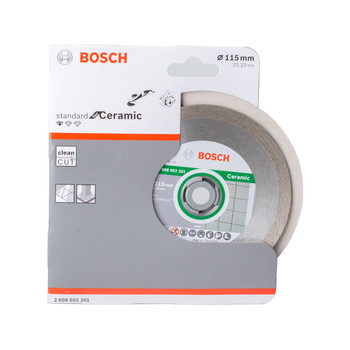 Изображение товара Диск алмазный Bosch по керамике 115х22,23 мм сухой рез Изображение товара Диск алмазный Bosch по керамике 115х22,23 мм сухой рез
