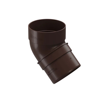Колено трубы 45˚ Docke Standard 80 мм темно-коричневый