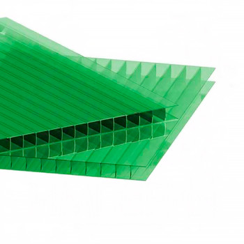 Сотовый поликарбонат 4 мм 2,1х6 м зеленый
