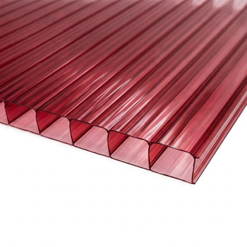 Изображение товара Поликарбонат сотовый гранат 4мм 2,1х6м 0,47кг/м²
