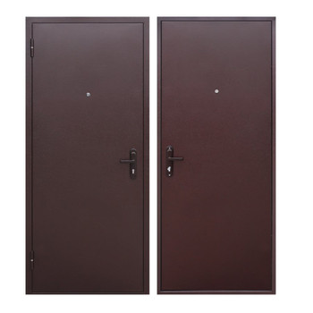 Дверь входная металлическая Стройгост 5 РФ 4,5 см, металл/металл, Медный антик 860 мм левая