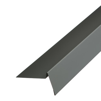 Планка торцевая для гибкой черепицы 75х25х65х20х2000 мм, серый графит