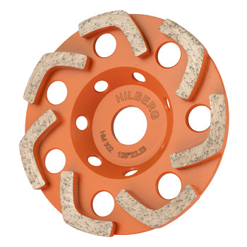 Чашка алмазная по бетону Hilberg Boomerang Сup 125×22,2