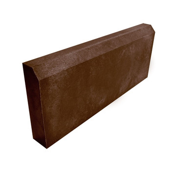 Бордюр тротуарный полимерпесчанный коричневый 500х200х50 мм
