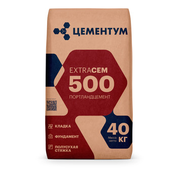 Цемент ЦЕМ II/А-И 42,5Б (ПЦ-500 Д20) Цементум ExtraCEM 40 кг