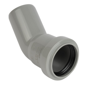 Изображение товара Отвод канализационный 40мм 45° Ostendorf из полипропилена для внутренней канализации