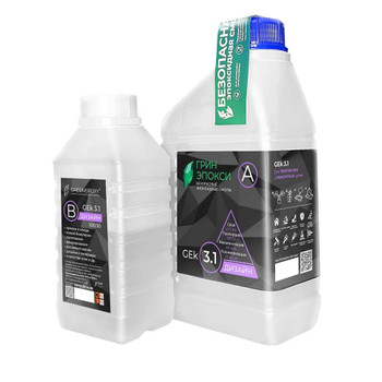 Эпоксидная смола Green Epoxy К3.1, 1 кг (слой 2-3мм, время работы 40 мин)